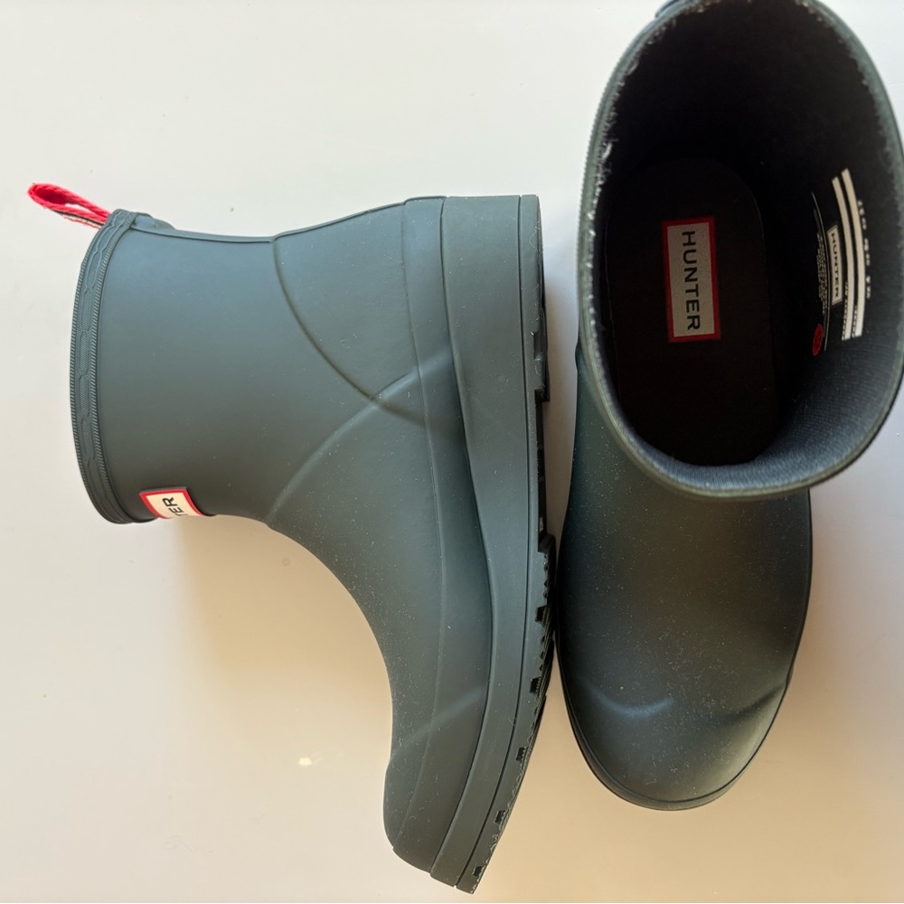 Hunter Dark Green Waterproof Boots